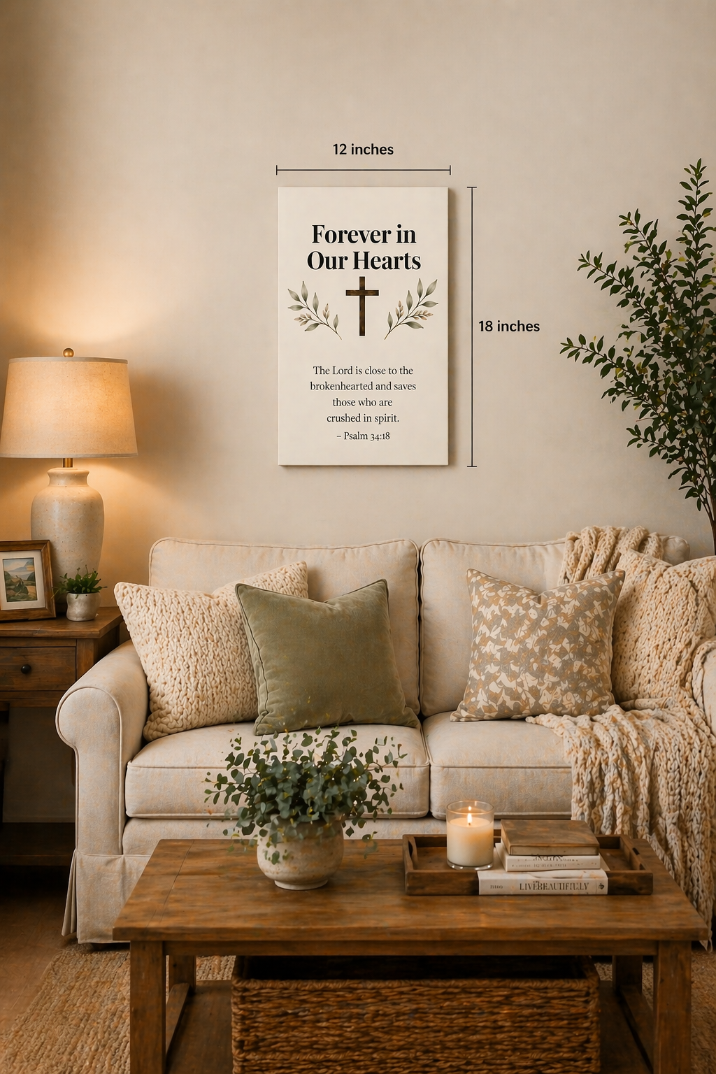 Forever in Our Hearts Canvas