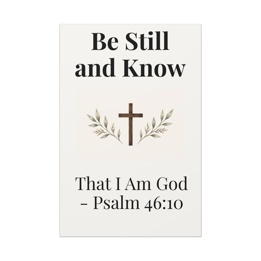 Be Still and Know Canvas – Psalm 46:10