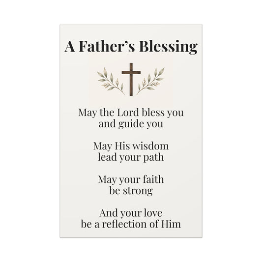 A Father’s Blessing Canvas