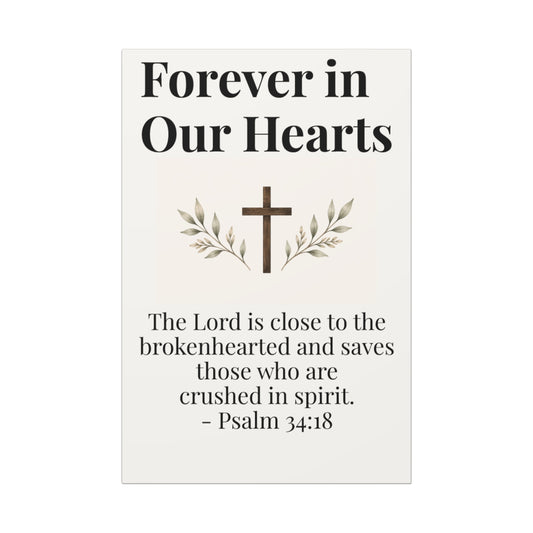 Forever in Our Hearts Canvas